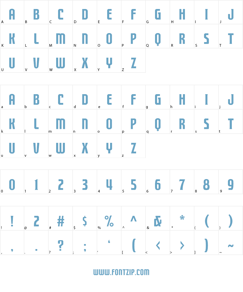 FTY STRATEGYCIDE NCV Font Character